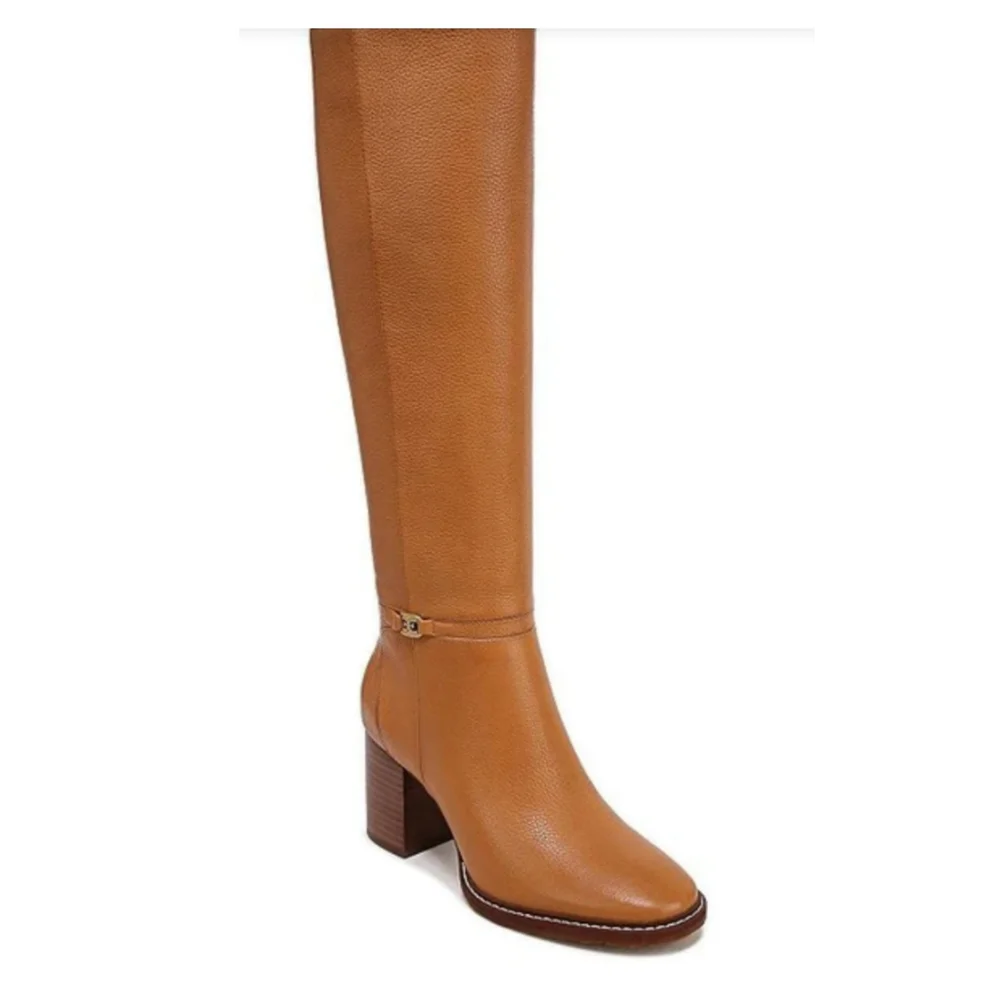 Sam Edelman Tall Leather Over-the-Knee Boots in Cognac
